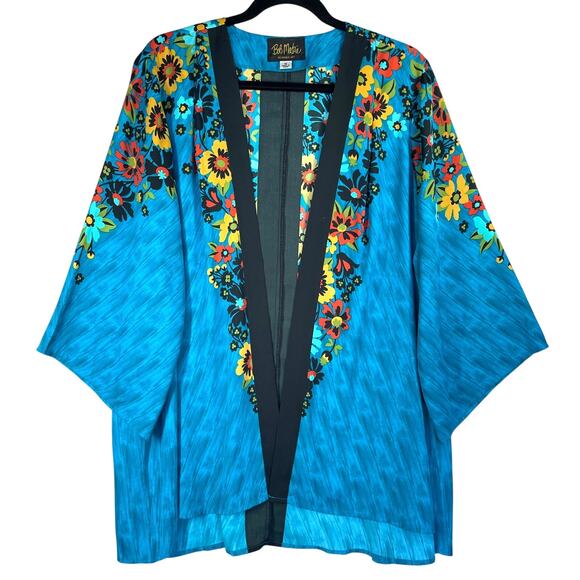 Bob Mackie Other - VINTAGE Bob Mackie Kimono Robe Size 1x Duster Glam Floral Artsy Flowy Ecclectic